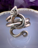 Vintage Sterling Silver Snake Ring