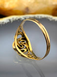 Antique 18K & Turquoise Love Knot Ring