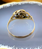 Antique 18K & Turquoise Love Knot Ring