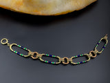 Estate 14K & Enamel Bracelet
