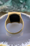 Antique Victorian American 14K & Hard Stone Cameo Ring