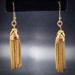 SOLD Antique 14K Gold Tassel Earrings