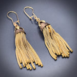SOLD Antique 14K Gold Tassel Earrings