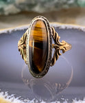 14K & Tigers Eye Conversion Ring