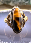 14K & Tigers Eye Conversion Ring