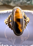 14K & Tigers Eye Conversion Ring