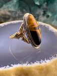 14K & Tigers Eye Conversion Ring