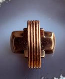 Antique 10K & Carved Hardstone Cameo Ring