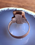 Antique 10K & Carved Hardstone Cameo Ring