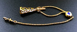 Antique 15K & Enamel Watch Chain Fob