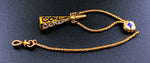 Antique 15K & Enamel Watch Chain Fob