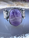 Koven Kreation Egyptian Revival Sterling Silver & Semi Precious Stone Scarab Flip Ring