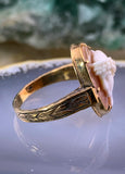 Antique 18K, 14K & Carved Cameo Conversion Ring