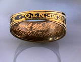 Antique 22K, Carnelian & Enamel Mourning Ring