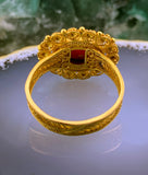 Antique 14K & Coral Ring