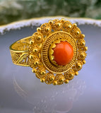 Antique 14K & Coral Ring