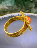 Antique 14K & Coral Ring