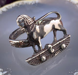 Koven Kreation Silver Egyptian Revival Replica Ring