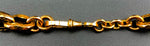 Antique 9K Gold Faceted Cable Chain