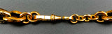 Antique 9K Gold Faceted Cable Chain