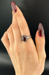 Curio Original Sterling Silver & Garnet Ring