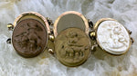 Antique 10K Lava Cameo Bracelet