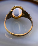 SOLD Antique 18K, 14K & Moonstone Conversion Ring