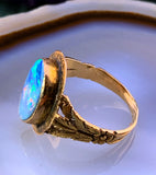 Antique 14K, 10K & Black Boulder Opal conversion Ring