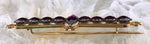 Antique French 18K & Perpignan Garnet Brooch