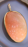 Antique 14K Modified Cameo Pendant