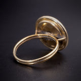 SOLD Antique 14K Reverse Essex Crystal Intaglio Equestrian horse Head Conversion Ring