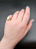 Antique 14K & Carved Shell Cameo Ring