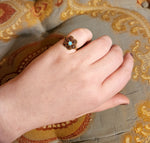 Antique 14K, Opal & Garnet Conversion Ring