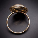 SOLD Antique 14K Reverse Essex Crystal Intaglio Equestrian horse Head Conversion Ring