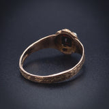 Antique 14K, Garnet & Pearl Ring