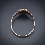 Antique 14K, Garnet & Pearl Ring