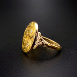Antique Art Nouveau 14K & Diamond Conversion Ring
