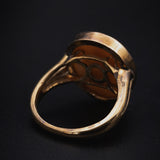 Antique 14K, 9K & Carved Shell Cameo Conversion Ring
