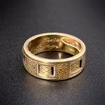 SOLD Antique 14K Inscribed Rotating Memento Mori Ring