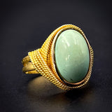 Sold Estate 18K & Green Turquoise Ring