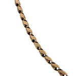 SOLD Antique English 9K Gold Chain with Rare Tulip Link