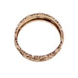SOLD Antique 14K Rose Gold Leafy Band Ring