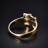 Koven Kreation 14K Gold Comedy & Tragedy Replica Ring