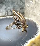 Antique Art Nouveau 14K Gold Filled Fleur de Lis Conversion Ring