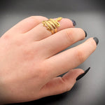 Sold 14K Gold Coiled Snake Ring