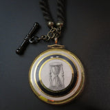 Watch Ornament with Hourglass Graphic