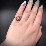 Vintage 18K, 14K, Star Sapphire & Ruby Conversion Ring