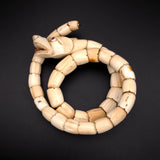 Antique Carved Coral Snake Bracelet