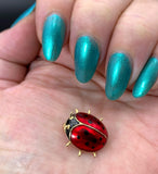 14K & Enamel Ladybug Pin/Brooch