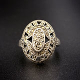 SOLD Vintage Silver & Marcasite Ring